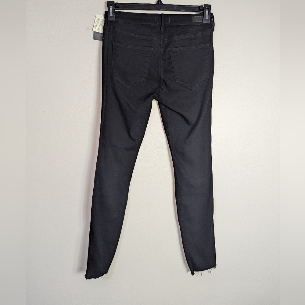 27/4 NWT Abercrombie & Fitch Black Harper Low Rise Super Skinny Jeans - Picture 4 of 5